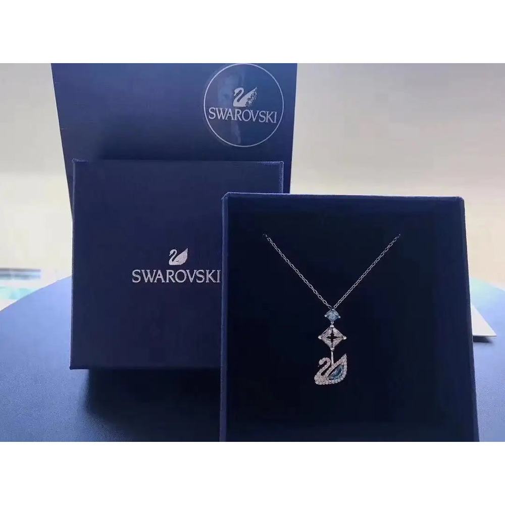 Swarovski Blue Swan Necklace